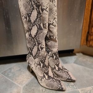 Steve Madden Snake Skin Boots